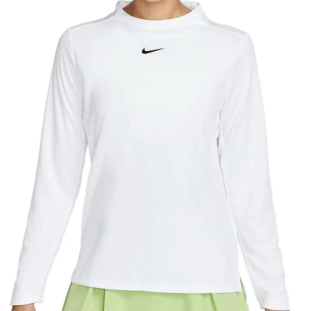 Nike Dri-FIT UV Advantage Mock-Neck Golf Top Women’s Size L White DX1493-100